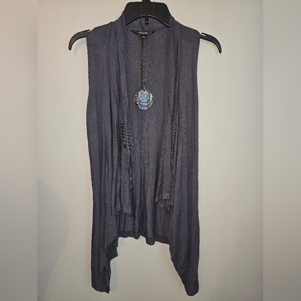 Simply Vera Vera Wang Vest AND Salt & Pepper Sweater (NWOT)